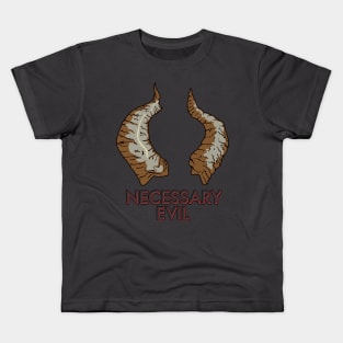 Necessary Evil, Horns Kids T-Shirt